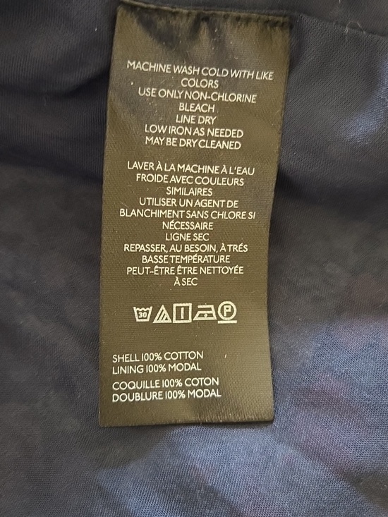 NEW Anthroplogie The Tommie Mini Shirt Dress Floral Navy Motif - 6 - Picture 8 of 8